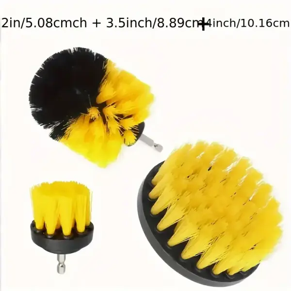 7 Bohrbürstenaufsatz-Set, Waschreinigungsbürsten-Werkzeugset, Allzweck-Bohrbürste mit Verlängerung für Fugenboden, Bad, Fliesen, Küchenoberfläche und Auto